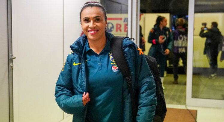 Marta segue sendo uma das referências do futebol feminino no mundo. Foto: Daniela Porcelli/CBF