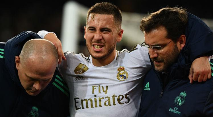 Belga tem sofrido com lesões desde que chegou ao Real Madrid. Foto: AFP