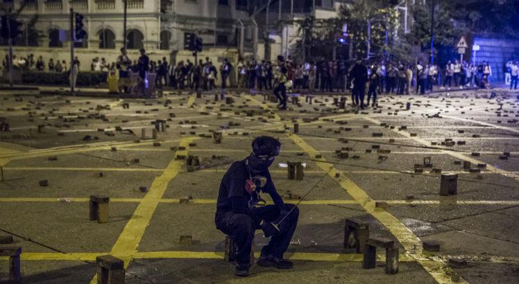 Protestos tomam Hong Kong há seis meses. Foto: ISAAC LAWRENCE / AFP