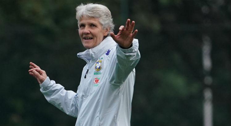 A treinadora completou um ano no cargo de técnica da Seleção Brasileira. Foto: Daniela Porcelli/CBF