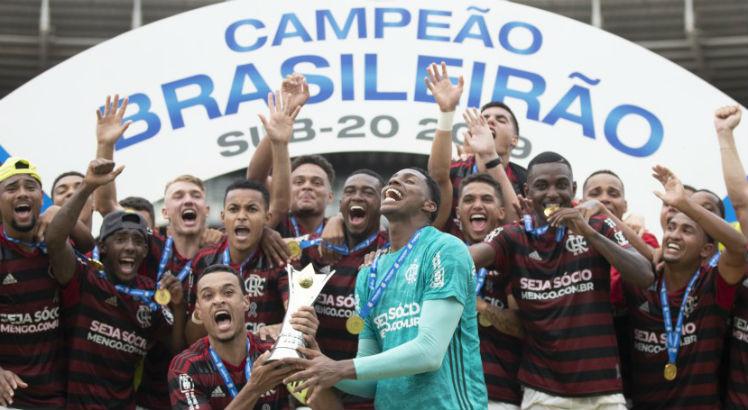 Flamengo venceu o Palmeiras por 3x0 no jogo de volta da final do Brasileiro Sub-20. Foto: Lucas Figueiredo/CBF