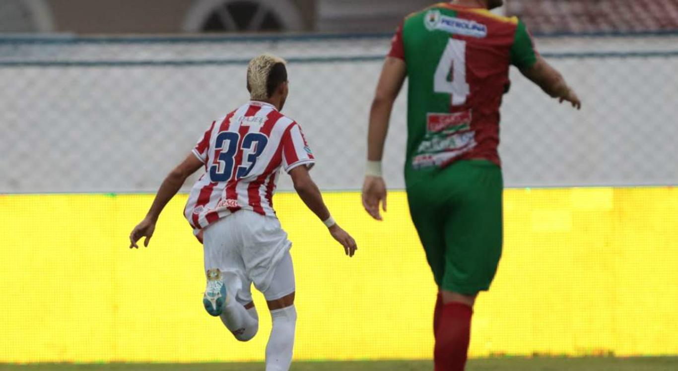 Após quase um ano, Erick voltou a marcar um gol em jogo oficial. Caio Falcão/Náutico