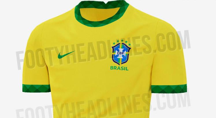 Imagem da nova camisa da seleção brasileira. Foto: Reprodução/Internet