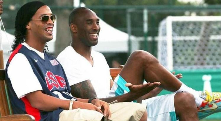 Ronaldinho e Kobe eram amigos. Foto: Reprodução/Instagram @ronaldinho