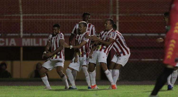 Atacante Matheus Carvalho marcou o segundo gol do Náutico. Foto: Caio Falcão/CNC