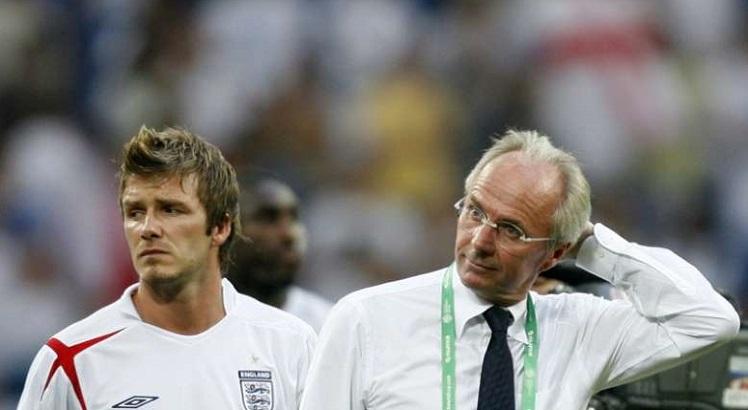 Sven-Göran Eriksson comandou a seleção inglesa nas Copas de 2002 e 2006. Foto: AFP