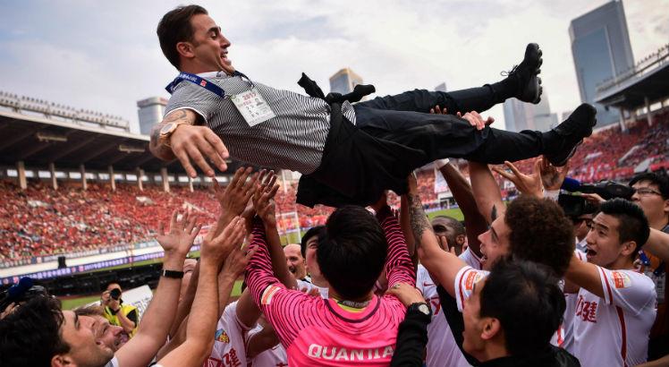 Fabio Cannavaro é técnico do Guanghzou Evergrande. Foto: STR / AFP