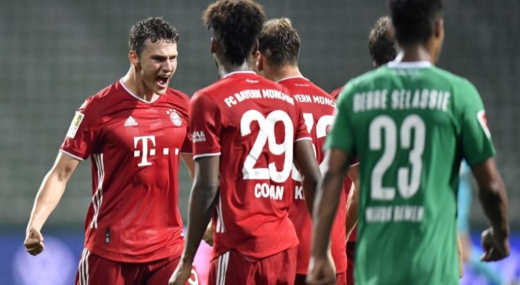 Bayern foi o campeão da temporada 2019-2020 na Alemanha. Foto: AFP