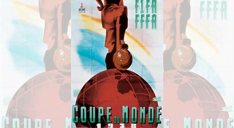 A Copa do Mundo de 1938 aconteceu na França e foi a última antes da Segunda Grande Guerra. Foto: Reprodução