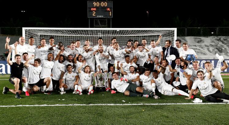 Real Madrid é o atual campeão espanhol. Foto: Reprodução/Twitter