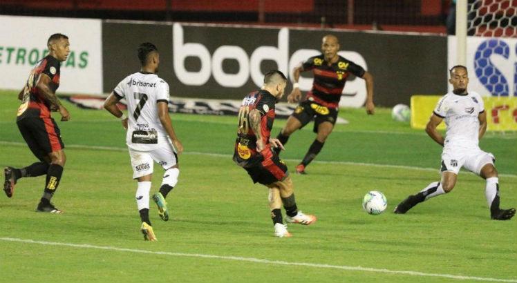 Sport venceu o Ceará na abertura do Brasileirão. Foto: Alexandre Gondim/JC Imagem