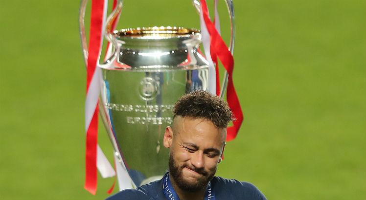 Neymar sonha com título da Champions. Foto: AFP