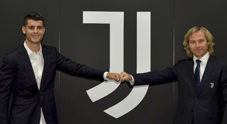 Juve anunciou nas redes sociais o acerto com Morata. Foto: Reprodução/Twitter