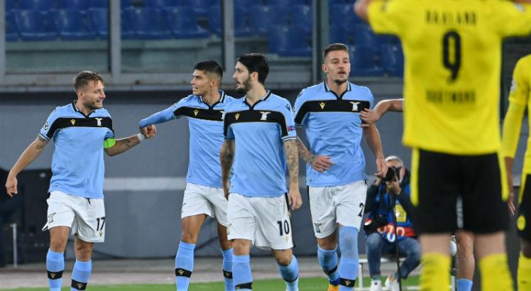 Lazio passou com tranquilidade pelo Borussia. Foto: AFP