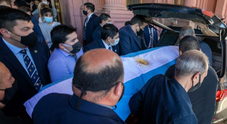 Enterro de Maradona aconteceu nessa quinta-feira. Foto: AFP