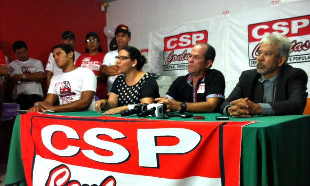 Sindicato dos Rodoviários fala à imprensa / Foto: Mariana Campello / JC Trânsito