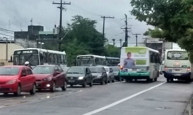 Ônibus circulam com normalidade nas principais vias do Recife.  / Foto: Lorena Barros / JC Trânsito