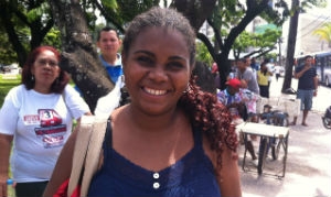 Rosângela da Paz mora em Aguazinha e tentava chegar na Caxangá, onde trabalha